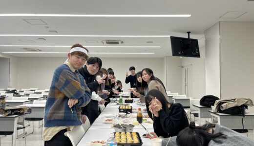 交流会2年生(たこ焼きパーティー)